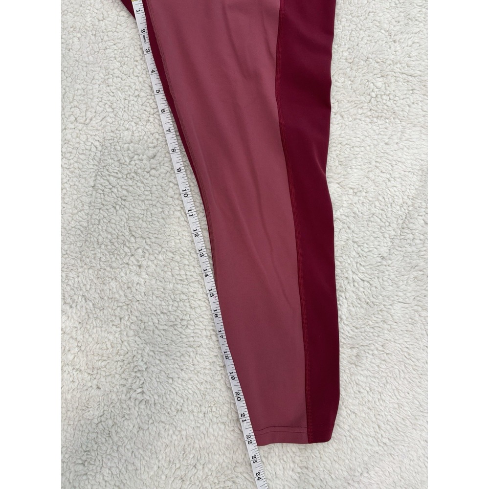 Athleta XL High Rise Transcend Colorblock Leggings Stretch 7/8 Athletic Yoga Gym - Picture 8 of 9